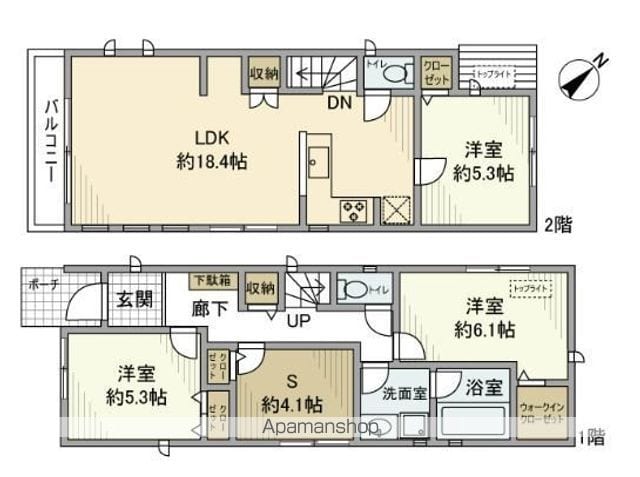 京王電鉄井の頭線 永福町駅 徒歩12分 2階建 築6年の間取り写真