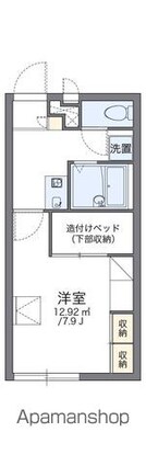 レオパレス宮崎神宮[1K/22.02m2]の間取図