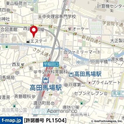 東京都新宿区下落合１丁目[1R/15.55m2]の周辺