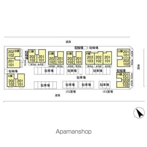 ティアレスクエア　Ｅ 201 ｜ 千葉県船橋市坪井東２丁目5-11,-12,-13,-14,-16,-17,-18（賃貸アパート1LDK・2階・42.68㎡） その21