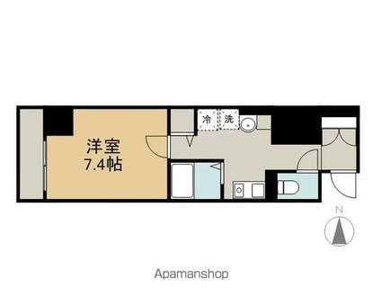 愛知県名古屋市中区栄５丁目[1K/28.71m2]の間取図