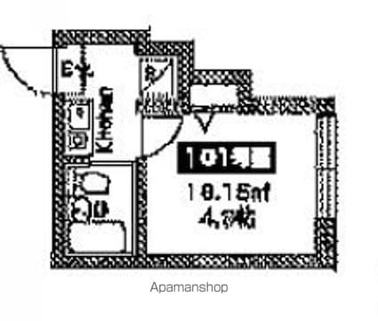 ラ・ヴィータ高円寺[1K/13.15m2]の間取図