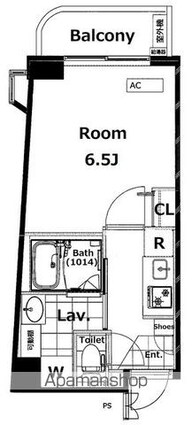 東京都中野区鷺宮１丁目[1K/21.88m2]の間取図