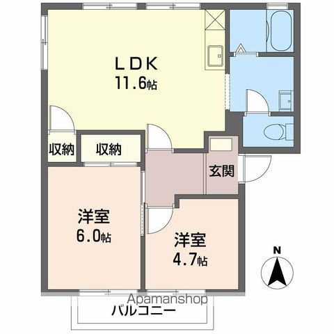 サンライフ光 A棟の間取り写真