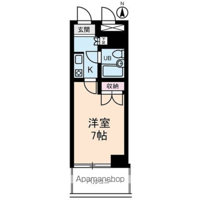 ２１オギサカ志村坂上[1R/17.55m2]の間取図