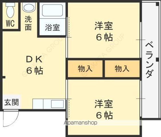 スリーハイツの間取り写真