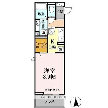 Ｃｅｎｔｕｒｙ（センチュリー）[1K/32.43m2]の間取図