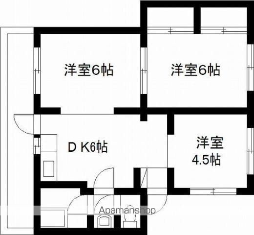 山春ビル霧島の間取り写真