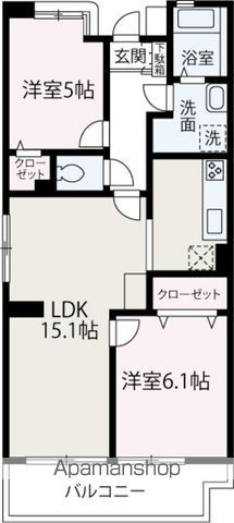 ビラクレールの間取り写真