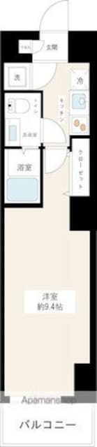 ＸＥＢＥＣ東日暮里Ⅰ[1K/25.66m2]の間取図