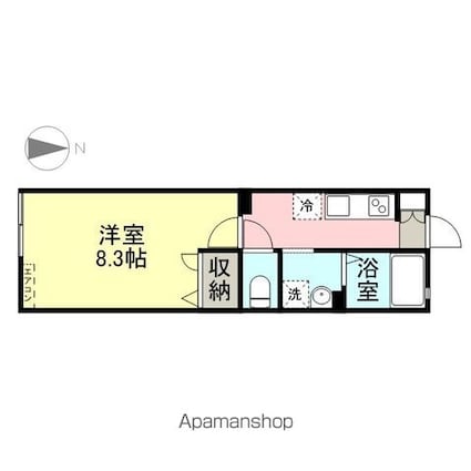 オリンピックＭＮ[1K/28.5m2]の間取図