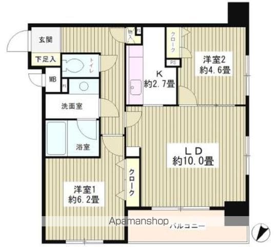 コンフィール日本橋アクアシティの間取り写真
