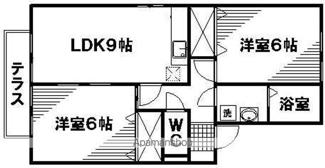 ラフィネ速谷 B棟の間取り写真