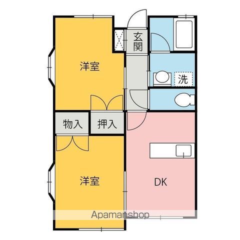 モンパレス赤堀Iの間取り写真