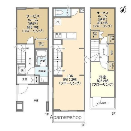 Ｋｏｌｅｔ金町０３[1SLDK/80.52m2]の間取図