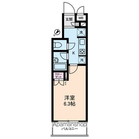 【ＳＵＰＲＥＭＥ　ＴＳＵＫＩＳＨＩＭＡの間取り】