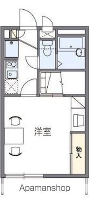レオパレスワイドフォレスト[1K/23.18m2]の間取図