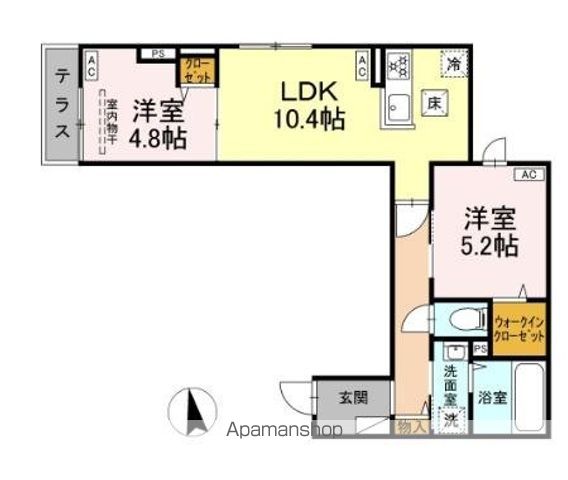 セレスティア東向島の間取り