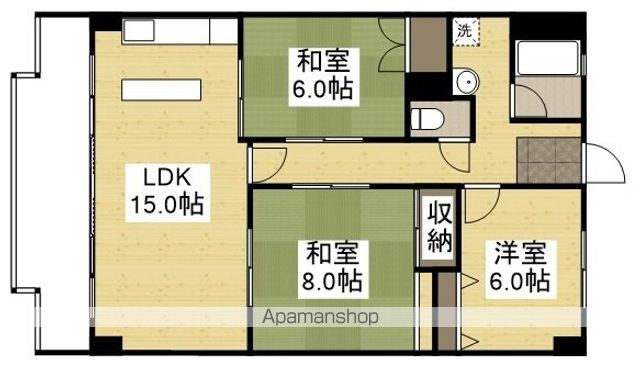 サニーハイム岡山の間取り写真