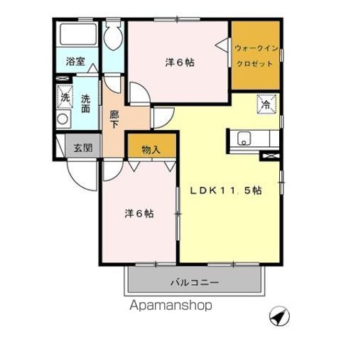 アンシプレの間取り写真