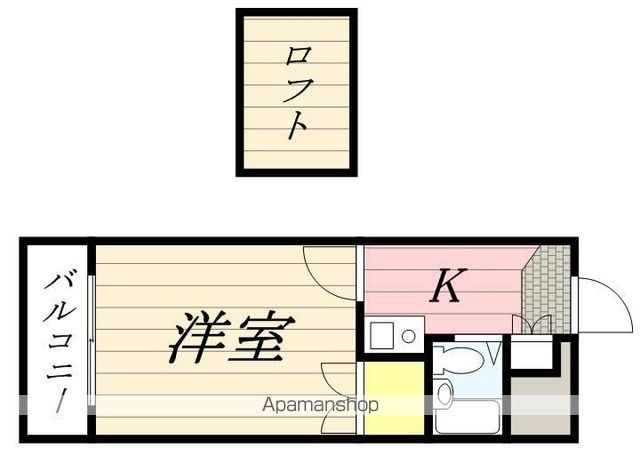 福岡市東区下原のアパートの間取り