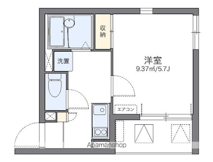 レオネクストＫＤ２[1K/19.72m2]の間取図