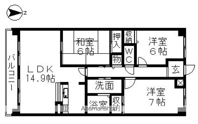 イースト・リバージュの間取り写真