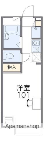 レオパレスフォーブル下馬の間取り写真