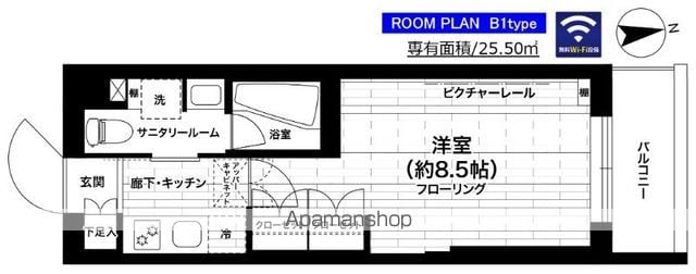 グランドコンシェルジュ世田谷アジールコートの間取り写真