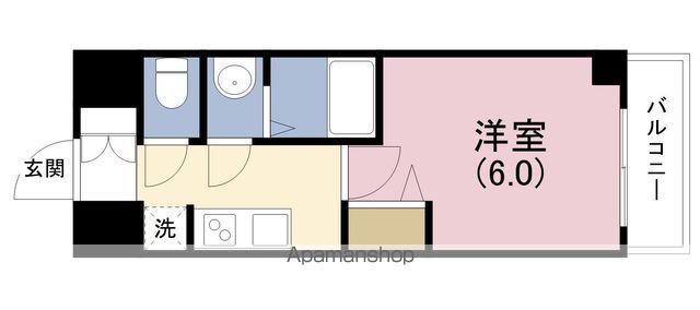 プレサンス鶴橋トレヴィエの間取り写真