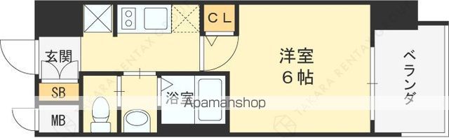 エステムコート梅田・茶屋町IIIネクスタの間取り写真