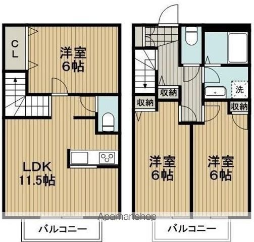 【シャトレー武蔵野壱番館の間取り】