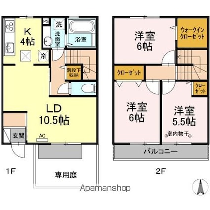 リアン万々[3LDK/80.15m2]の間取図
