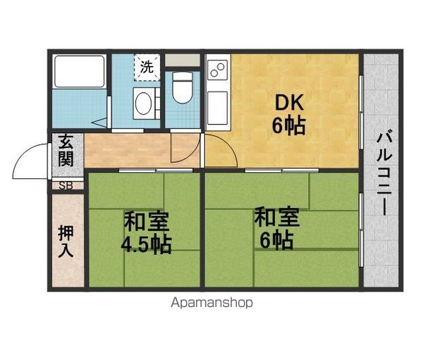 コーポ桜の町の間取り写真