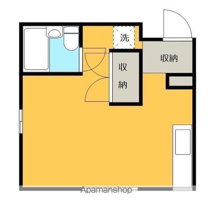 クレールハイツ[1R/26.91m2]の間取図