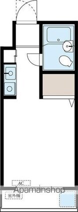 ホワイトパレス[1R/17.51m2]の間取図
