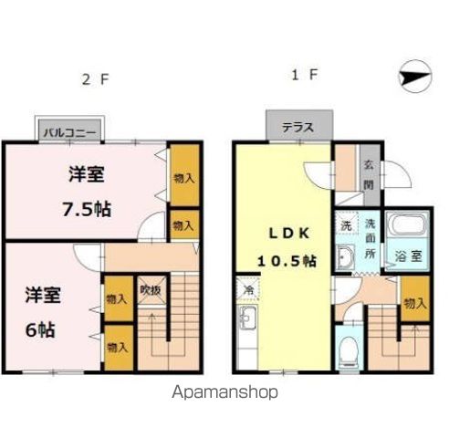 【リースランド富士見ＩＶの間取り】