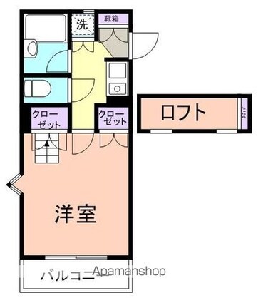 和歌山県和歌山市中之島[1K/25.2m2]の間取図