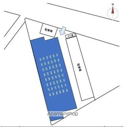 フォレスト・グランテラス[1R/24.8m2]の配置図