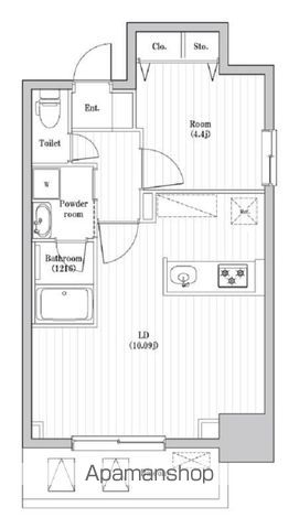 【台東区根岸のマンションの間取り】