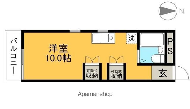 シャポーＡＰ[1R/23m2]の間取図