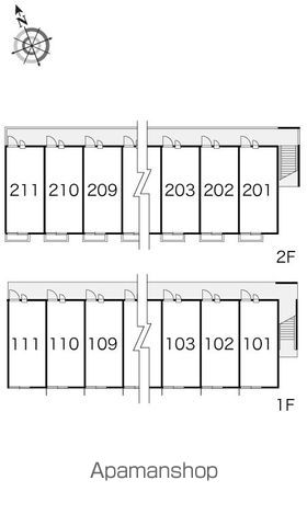 レオパレスルミエール 204 ｜ 茨城県鹿嶋市大字平井2301-3（賃貸アパート1K・2階・21.81㎡） その28