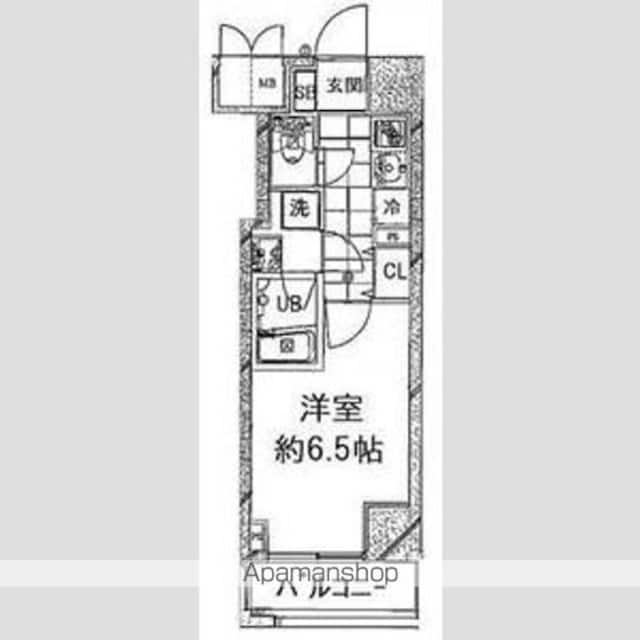 コンシェリア新橋ＭＡＳＴＥＲ’Ｓ　ＶＩＬＬＡ[1K/22.72m2]の間取図