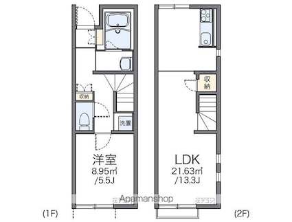 レオネクストアーバンスクエア[1LDK/46.94m2]の間取図