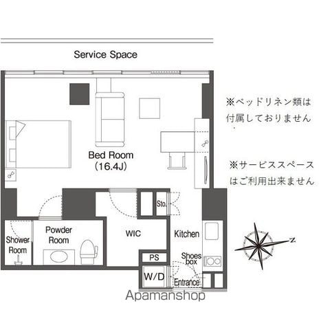 【ウエリスアーバン品川タワーの間取り】