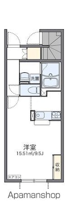 レオネクストオ　モンターニュＡ[1K/30m2]の間取図