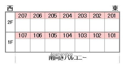 ピスカートル・Ｋ[1K/18.63m2]の配置図