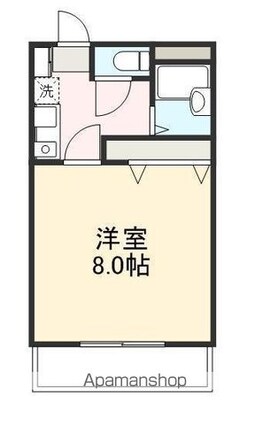 ローテンブルグⅥ[1K/26m2]の間取図