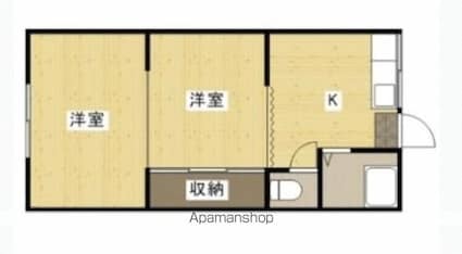 明和マンション[2DK/30.4m2]の間取図