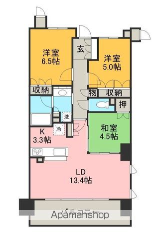 ローレルタワー太田川駅前の間取り写真